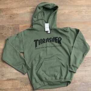 Thrasher Forest Green Skateboard Hoodie